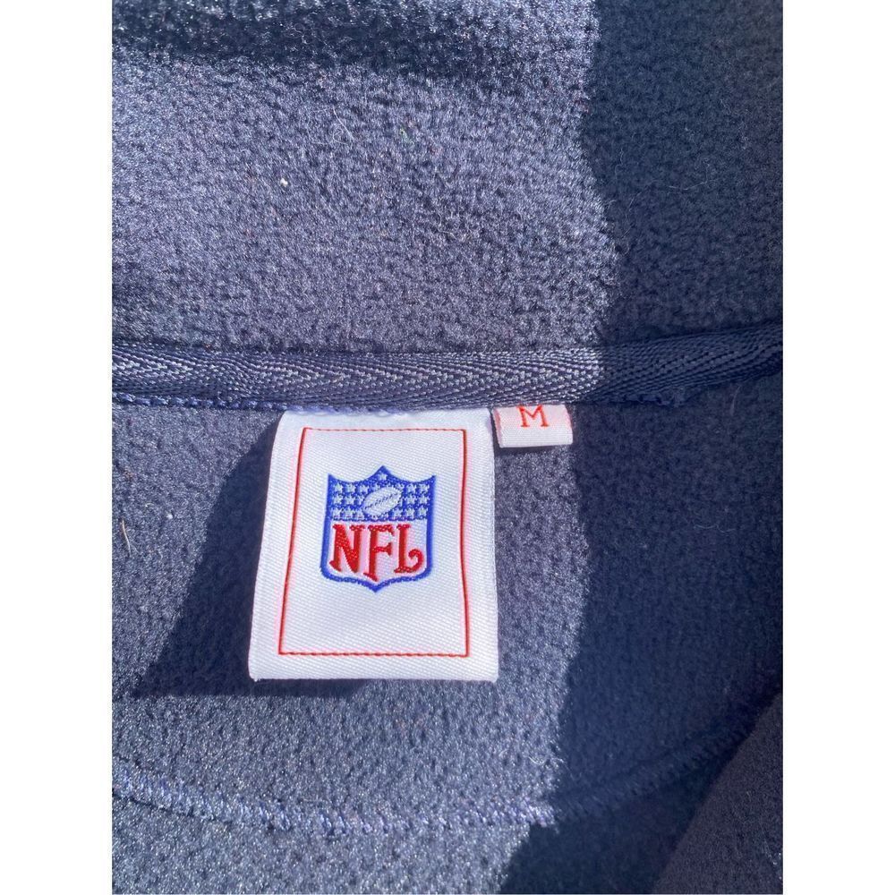 Vintage LA St Louis Rams Mens Medium Quarter Zip Fleece Jacket Pullover Blue Poc - Picture 3 of 6